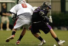 lacrosse competition collision grass 159566