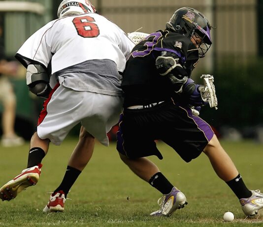 lacrosse competition collision grass 159566
