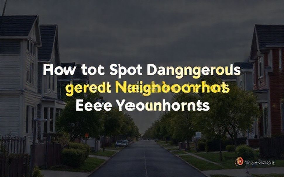 How to Spot Dangerous Neighborhoods Before You Move*