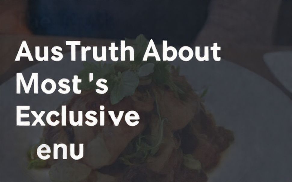 The Truth About Austin’s Most Exclusive Tasting Menus*