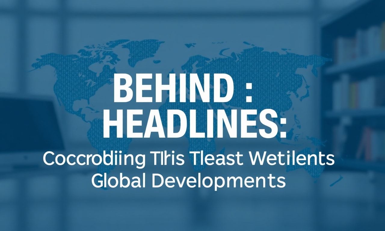 Behind the Headlines: Unraveling This Week's Global Shifts