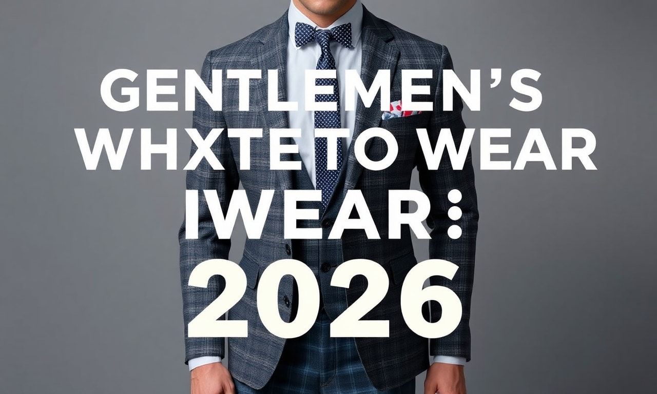 Gentlemen's Style Guide: What to Wear in 2026
