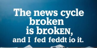 The news cycle is broken, and I'm fed up with it.