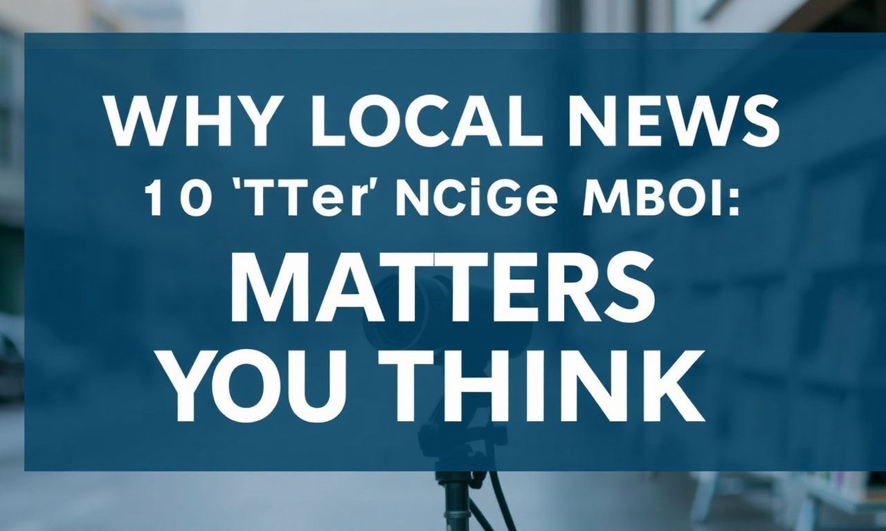 Why Local News Matters More Than You Think